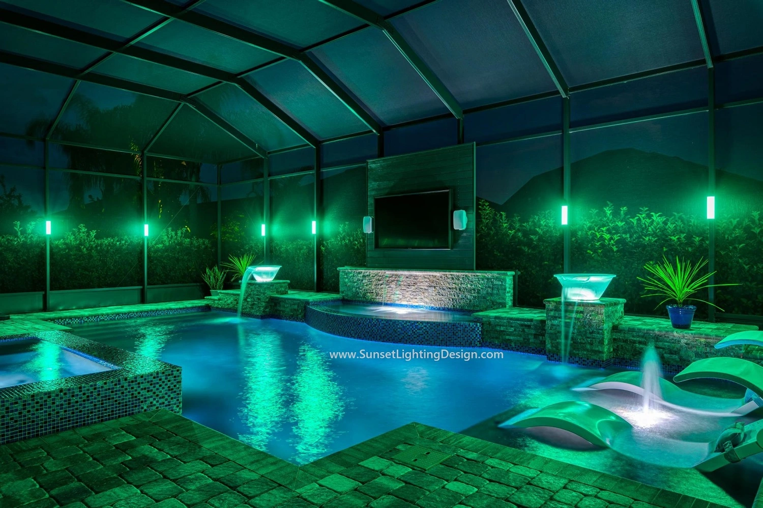Boynton Beach Pool Cage Lighting