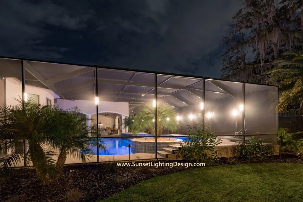 Clearwater pool cage lighting